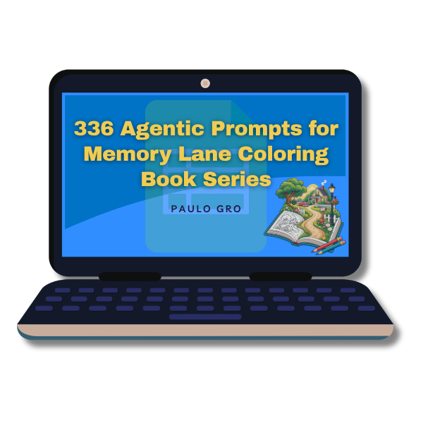 Memory Lane Coloring Book Series — product mockup