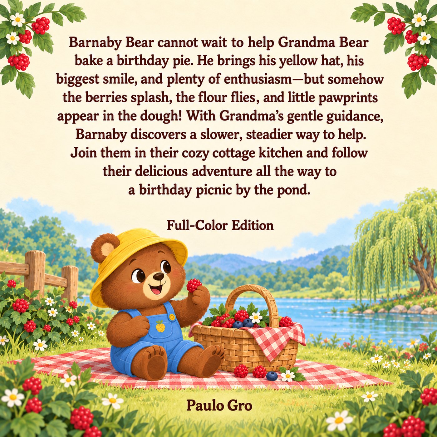 Barnaby and the Birthday Pie, Full-Color Edition back cover