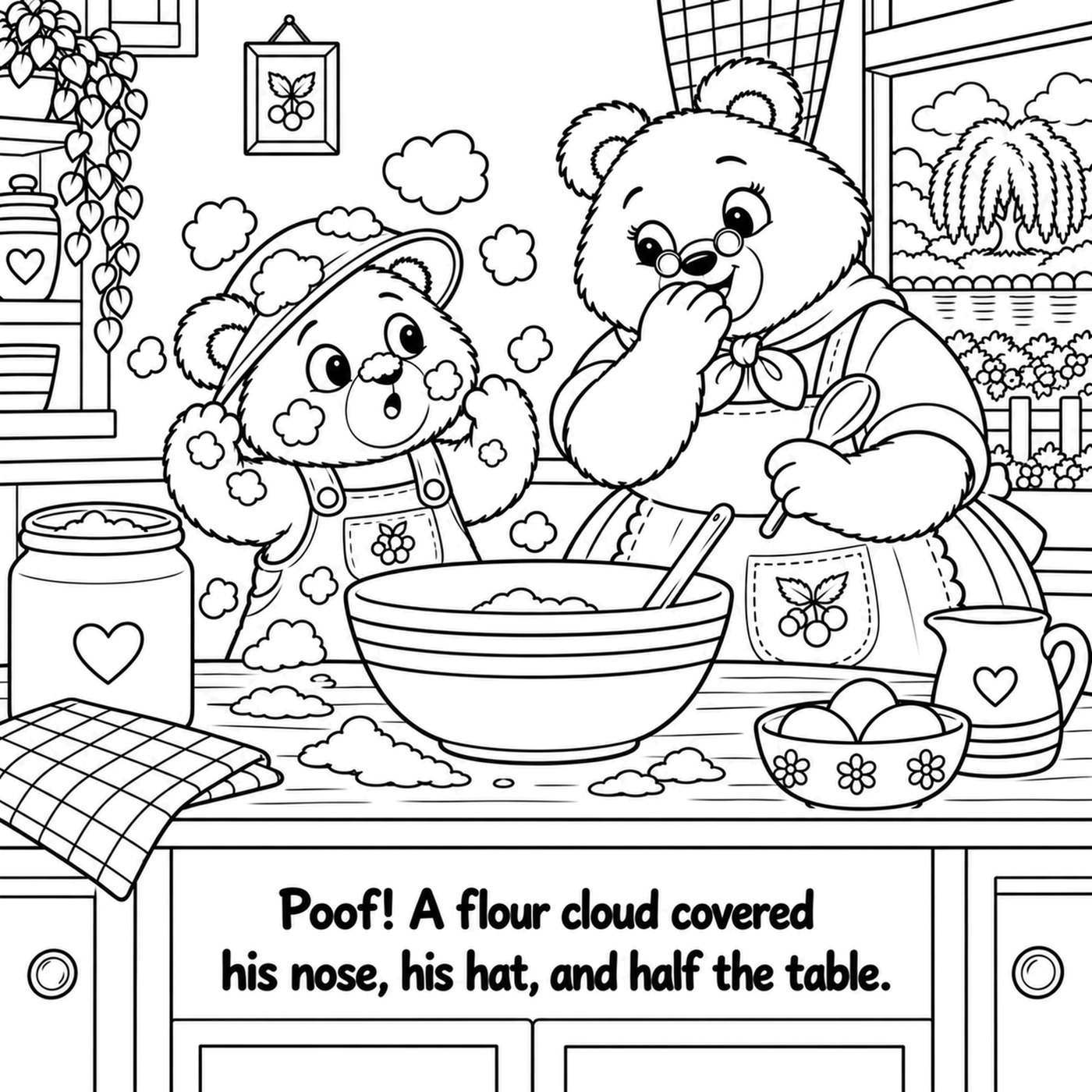 Barnaby and the Birthday Pie, page 8, coloring edition