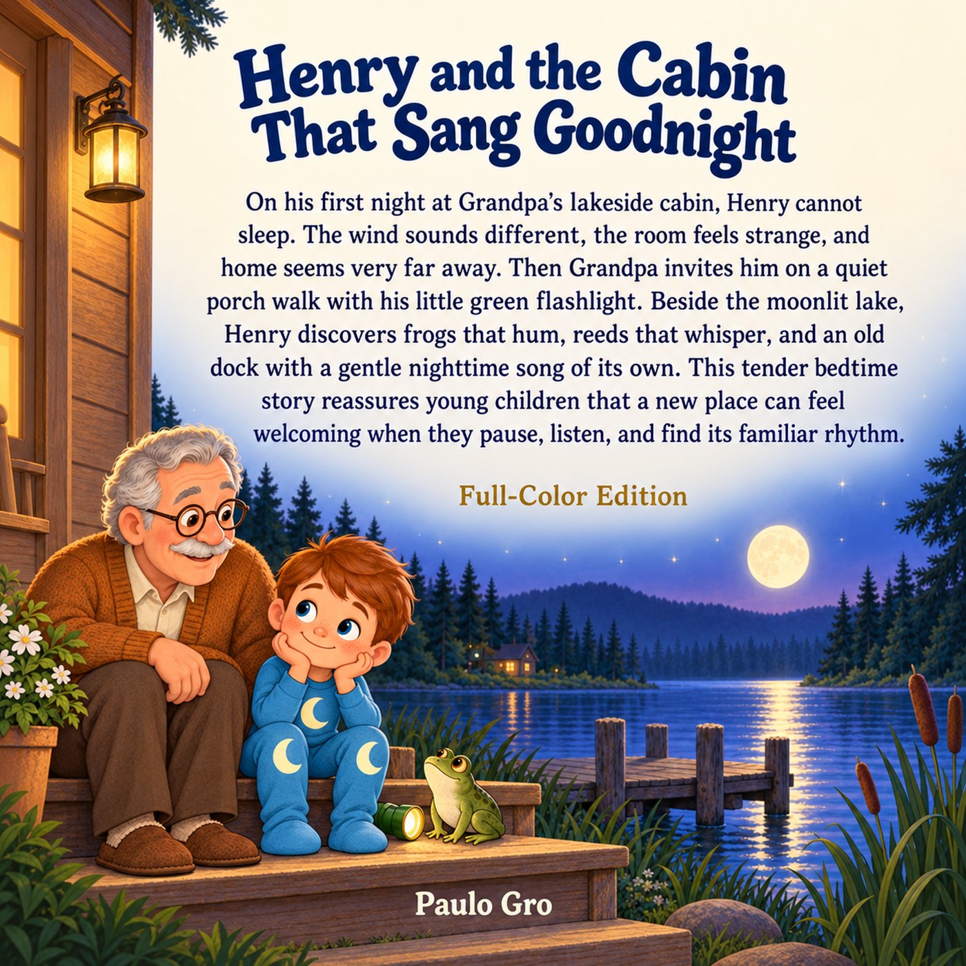 Henry and the Cabin That Sang Goodnight, Full-Color Edition back cover