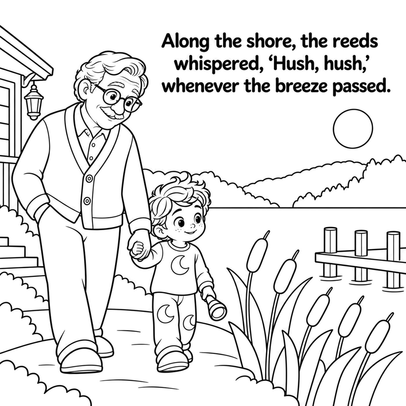 Page 14, Whispering Reeds, coloring edition